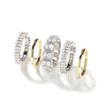 Mens Ring Set Diamond Encrusted  5 Piece Ring Set