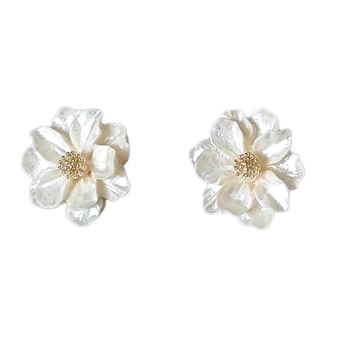 Elegant Camellia Stud Earrings For Women