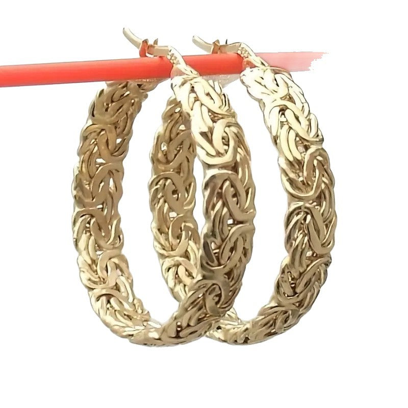 Matte Brushed Geometric Earrings For Women