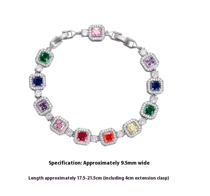 Colored Zircon Bracelets For Men And Women