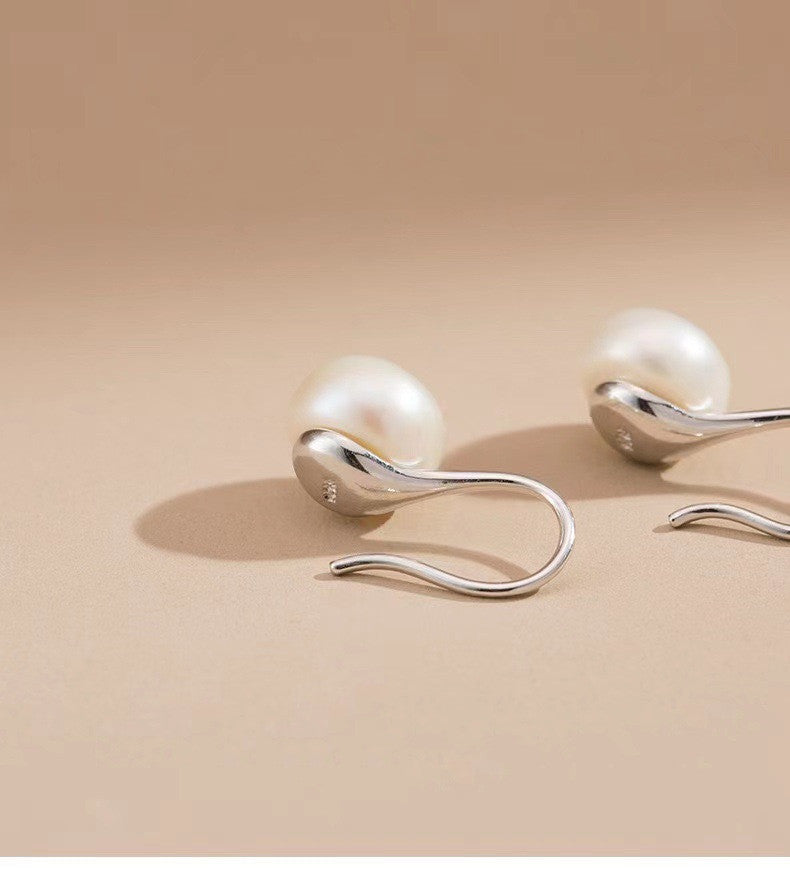 Silver Fashion Pearl Earrings For Women