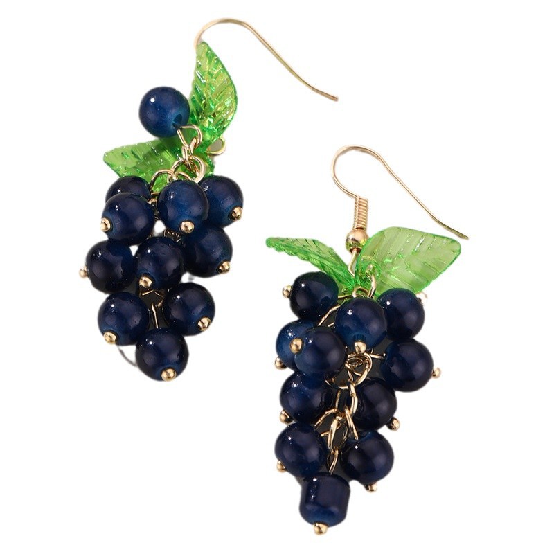 Vintage Design Grape Earrings For Women